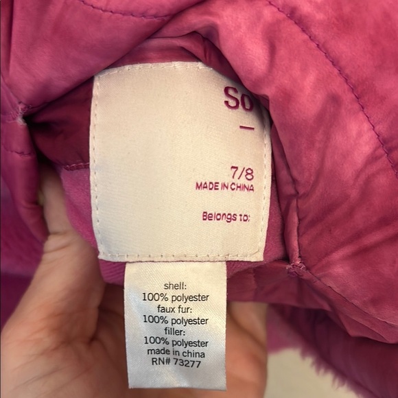 Pink Kids Puffer Jacket - Picture 3 of 8